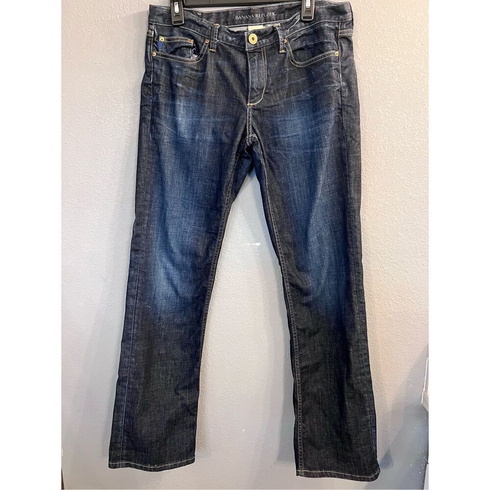 Banana Republic Straight Leg Jeans size‎ 31 Dark Wash EUC